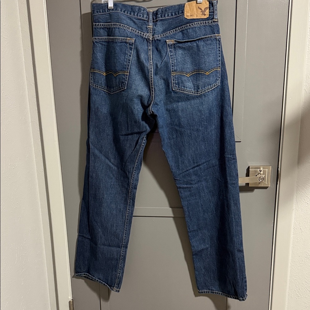 American Eagle Outfitters Dark Blue Relaxed Jeans